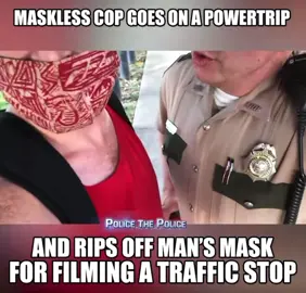 Cop just rips mask off of citizen 🫠😯😓 #foryou #defundthepolice #trending #powertrip #sadstory #cops 