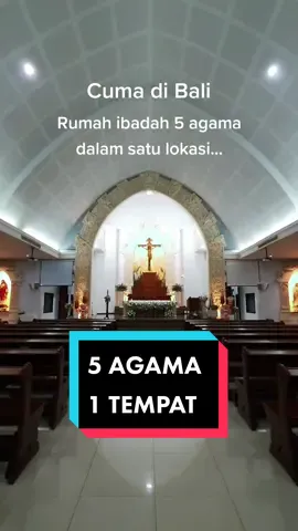 5 agama di 1 tempat. Ada yang tau di mana? #cumadibali #pujamandala #pujamandalabali #toleransiberagama #toleransi 