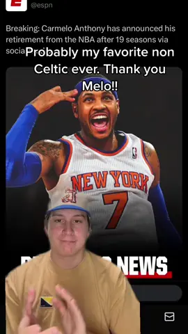 Melo retires #greenscreen #carmeloanthony #NBA #basketball #ballislife 