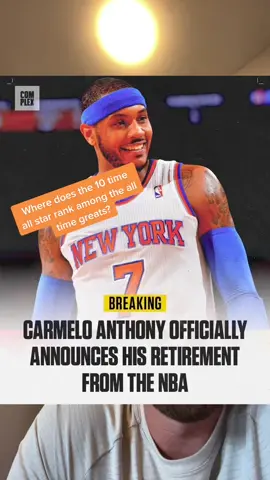 Great career for #carmeloanthony #carmelo #NBA #nbahistory  
