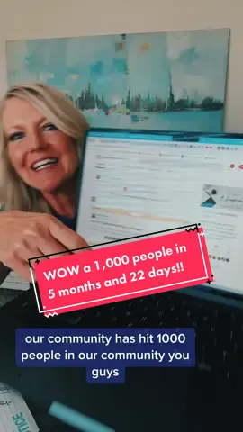 We did it! Our community hit 1000 people since January 2023 and we hit that in five months and 22 days. My goal was 1000 people in 2023! This is a great example how well the step-by-step blueprint works! #dailypay##onlinebusiness##passiveincome##businesstiktok##getstartedmakingmoneyonline##changeyourlife##celebration