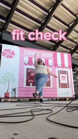 Working to film a graduation ceremony and found some props while running cables under the bleachers. This song is all I could think about. Sunglasses: @target  Tank: @Lucy and Yak Jeans: @Lane Bryant  Shoes: @Nike  🏷️ #plussizefashion #plussizeoutfit #plussizeoutfitideas #plussizeoutfitoftheday 