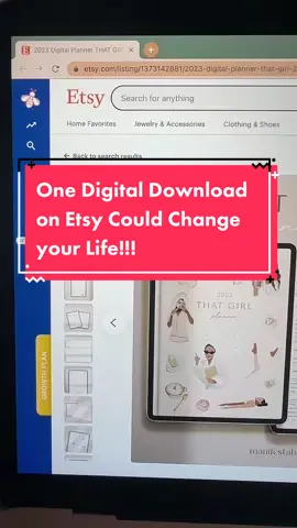 One digital download on Etsy could literally change your life! Now, easier said than done, right? BUT if you do the proper research, and put in some effort, this could be you too! #etsydigitaldownloads #etsydigitalproducts #etsyprintableseller #digitalproducts #howtosellonetsy #etsysidehustle #startsellingonetsy #startanetsybusiness 