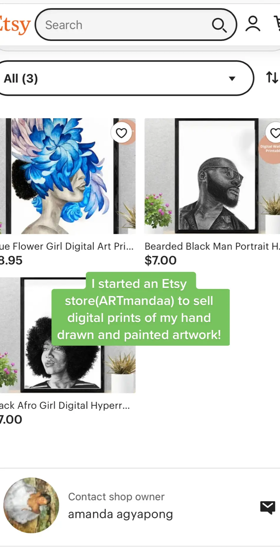 I think my next piece should be a collaboration with you all! #digitalart #walldecor #arttok #blackownedbusiness 