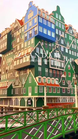 Indulge in the charm of #Zaandam at Hotel Inntel, where the rich history of the region is beautifully woven into every detail ✨ The four-star hotel located in the city of Zaandam, just a 12-minute train ride from Amsterdam's city center. The hotel's distinctive architecture is inspired by the traditional Zaan-style houses, which are known for their colorful facades and green-painted shutters. 🎥 @Photographer Amsterdam  #visitnetherlands #netherlandstravel #architecturetok #hotelstays