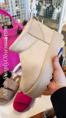 Grab them ASAP we are posting them tomorrow on May 24th download the app turn on notifications to get first dibs #SimplyObsessed #ShoeObsessed #DUPE #uggslippers #SarahGibbons