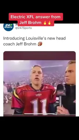 95 days until #CollegeFootball is back. Heres an electric answer from new #louisvillecardinals head coach #jeffbrohm #louisvillefootball #xfl  