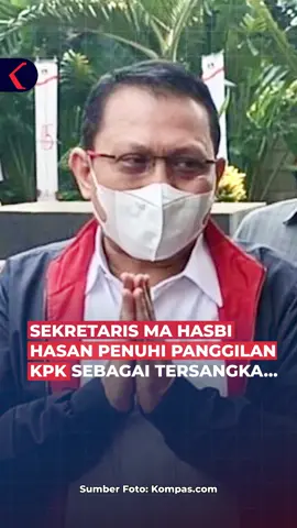 Tersangka Sekretaris MA Hasbi Hasan terkait kasus dugaan suap pengurusan perkara di Mahkamah Agung, penuhi panggilan KPK di gedung Merah Putih KPK (24/5). Sebelumnya, KPK telah memanggilnya pada Rabu, 17 Mei 2023. Namun, tersangka meminta pemeriksaan dijadwalkan kembali. #vodkompastv #hasbihasan