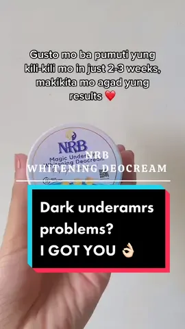 NRB magic underarm Whitening Deocream Sabay sabay tayo ma achieve yung no more long sleeve na mga beshy, #underarmswhitening #nrbmagicunderarmwhiteningdeocream #fyp #foryoupage #krazymegumin 