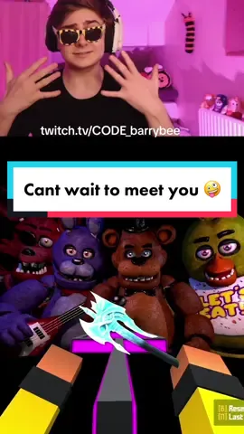 I found this thing called fnaf 🤪 let me know if i should make more fnaf videos 😌 #fyp #streamer #krunker #lyrics #fnaf #cantwaittomeetyou 