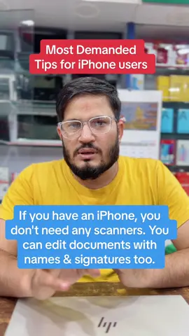 If you have an iPhone, you don't need any scanners. You can edit documents with names & signatures too. #scan #documents #with #iphone #nocommunityguidlineviolation #kashyapsuppliersgaighat 