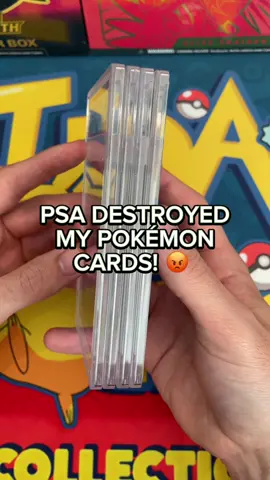 PSA DESTROYED My Pokemon Cards! 😡🤯 #pokemon #pokemongo #pokemontiktok #pokemoncards #collection #cards 