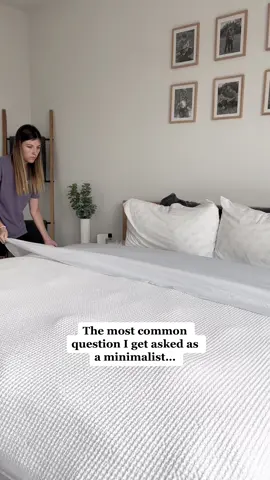 Spilling the 🫖 on the most common question I get asked as a minimalist! Remember, small changes can have a big impact! 🫶 #minimalism #minimalistmom #minimalisttips #minimalhome #minimalisthome 