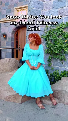 The time Show White ran into Ariel at Disneyland. Oh, and the Evil Queen is there too. #thelittlemermaid #disneythelittlemermaid #snowwhite #disneycharacterinteractions #evilqueen #arieldisneybound #disneybound #myariel 