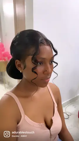@Phyna little sister got ready with ys for her birthday shoot.  Hairstyled by yours truly 