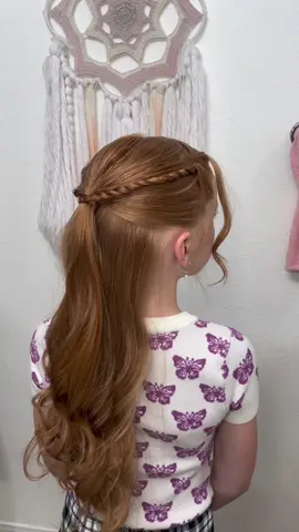 I love this one! LMK what you guys think 💗💗 #CapCut #hair #hairstyle #hairtutorial #schoolhairstyles #halfuphalfdown #dayinmylife #Lifestyle #girlmom #toddlermom #relatable #sahm #MomsofTikTok #momlife #momtok #redhead #ginger 