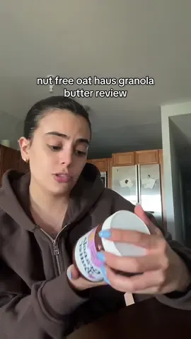 nut free people this is for you! Trying Oathaus granola butter @Oat Haus Granola Butter #oathaus #foodreview #nutfreerecipe #nutallergy #nutfreesnack #chicagosnacks 