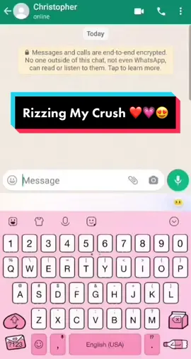 Rizzing my crush so hard with my lines 😳! #keyboard #tutorial #howto #rizz #pickupline #pickuplinechallenge 