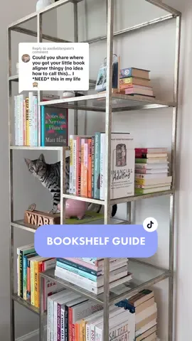 Replying to @axelleblanpain it’s a 3D printed bookshelf guide! #BookTok #bookshelforganization #bookshelf #3dprinting 