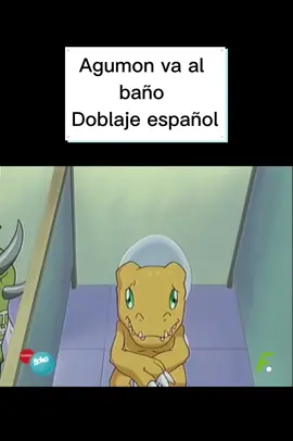 Agumon va al baño #digimon #humor #short #doblaje #agumon