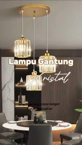lampu gantung kristal #lampukristal #lampu #lampukristalminimalis #lampuruangtamu 