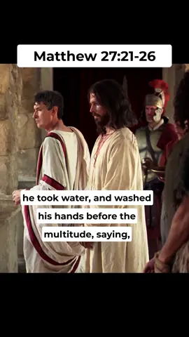The Crowd Chooses Barabbas | Pilate Washes his Hands | Matthew 27 #bible #daily #bibleverse #Jesus #JesusChrist #faith #truth #gospel