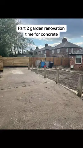 Part 2 #Garden #renovation Time for the first bit of #printed #concrete #mydreamgarden #fyp #foryoupage #sleepers #gardenmakeover #summertime 