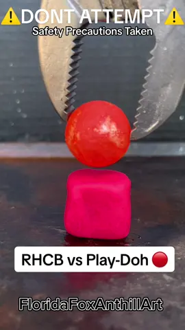 RHCB vs Play-Doh 🔴 #RHCB #PLAY-DOH  - DONE BY A PROFESSIONAL WITH ALL SAFETY PRECAUTIONS TAKEN! ⚠️DO NOT ATTEMPT ⚠️ ##donebyprofessional#professionaltest##dontattempt##fyp##science##experiment##redhot#cgi##fake##notreal##fakesmokeWhat next?