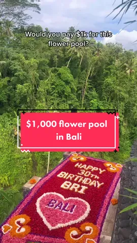 Yolo! Flower pool Bali #flowerpool #baliflowerpool #bali #ubud #ubudbali #villacellabella #balitravel #travelfeed #fyp