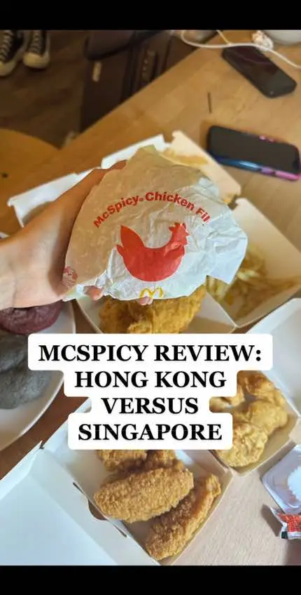 Hong Kong’s McSpicy versus Singapore’s McSpicy: an expert’s review. Dont bother wasting ur money/calories on HK’s if u can have Singapore’s #mcspicy #mcdonalds #mcspicyreview #hongkongmcdonalds #singaporemcdonalds #foodreviews #mcdonaldsreview 