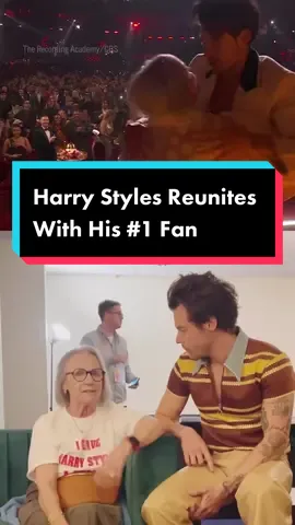 This friendship 🥹 #HarryStyles surprised his grandma superfan with a backstage visit at his Coventry, England show 💕  (Credit: @reina | leader of the harries) 