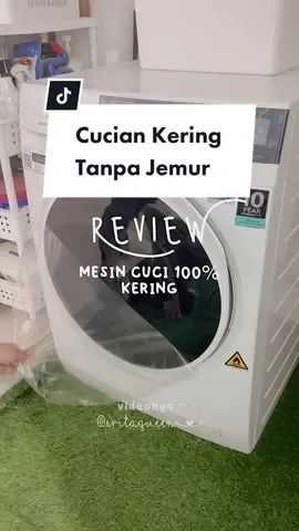 Mesin cuci tanpa jemur jemur, kering 100% 🥹🧺 Link bio. 171 atau bisa cek di highlight “WASH & DRY” Share ✅ Re-upload ❌❌❌ @Electrolux Indonesia   #wash&dry #mesincucikering #electrolux 