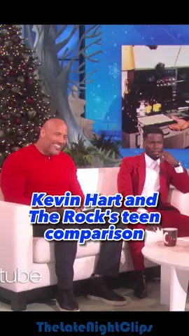 Kevin Hart and The Rock’s teen comparison #kevinhart #dwaynejohnson #therock #teens #foryou 
