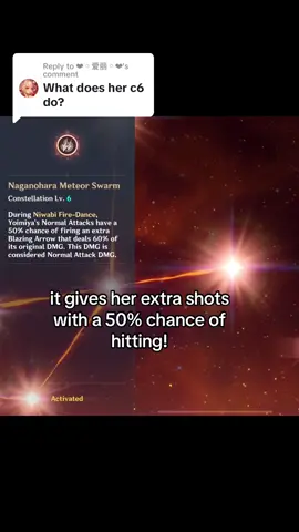 Replying to @❤︎◦爱丽◦❤︎ have no other vid for the c3 part since she kept refusing to crit there #GenshinImpact #hoyocreators #genshinimpact37 #genshinimpactDE (@jade yoimiya slaying as always) 