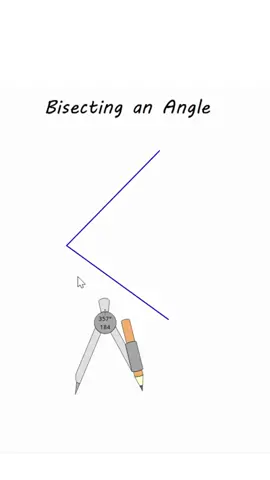 Bisecting an Angle #constructions #math #year8maths #maths