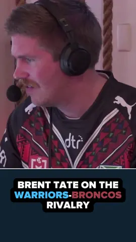 What does the Warriors-Broncos rivalry mean to NRL great Brent Tate? #fyp #nrl #nrlhighlights #nrltok #nzwarriors #upthewahs #brisbanebroncos #reecewalsh @senleague