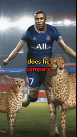 Mbappe vs Cheetah 😳 (who is faster) #Foryou #mbappe #cheetah 