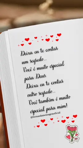 Você é especial...🥰 . . . . . #frasediaria #carinho #amor #deuseamor #tiktok 