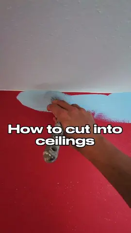 How to cut into ceilings🎨🖌#fyp #alecpaints #viral #DIY 