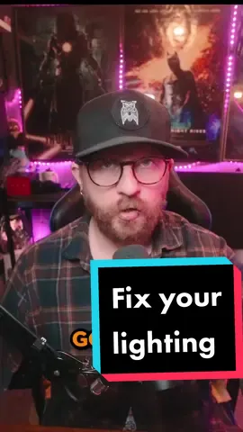 lighting for content creation is SUPER important... Even a cheap webcam can look great with a good lighting setup... Focus on getting nice soft light on your subject so you can lower the cameras expoaure  and then seperate yourself from the background with some background RGB or other lights to your taste.. #streamingtips #lightingtips #cameratips  #twitchtips #smallstreamer #smallstreamerconnect #smallstreamersupport #streameradvice 