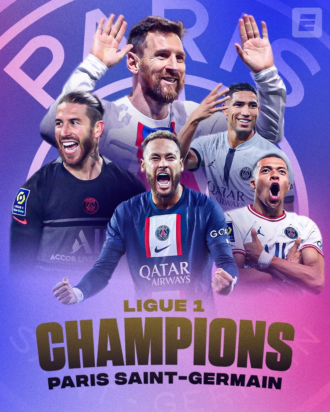 #PSG ARE #LIGUE1 CHAMPIONS 🏆 #paris #football #messi #mbappe #neymar 