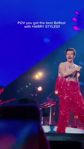No BeReal can top this one!! LOVE YOU HARRY!!!🥹🌻🏠🪩😆🎺🍉 #harrystyles #hslot #loveontour #edinburgh #harrystylesvids #harryshouse #bereal @BeReal. #hslotoutfit #hslotedinburgh #asitwasharrystyles #asitwas #asitwasharryshouse 