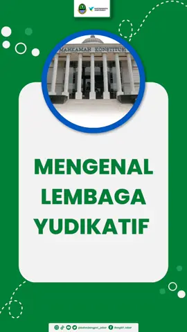Halo Indonesia! Apakah Teman Bangkit ingat apa itu Lembaga Yudikatif? Lembaga ini merupakan suatu badan dengan sifat yuridis yang berfungsi untuk mengadili penyelewengan konstitusi dan peraturan perundang-undangan oleh institusi pemerintahan. Yuk simak sedikit pembahasannya!😁 @ridwankamil @ruzhanul @swangsaatmaja @iiphidajat @sapta_dasuki @ruly_adi @ataliapr @humasjabar @bpipri @politikpum #JanganBuruBuruNyerah #dirgahayujabar #dirgahayujabar76 #76tahunjabar #jabar #jabarJuara #banggajadiwargajabar #jawabarat #jabar #HumasJabar #gedungsate #westjava #RidwanKamil #UURuzhanulUlum #AtaliaPraratya #Setiwanswangsaatmaja #100TahunGedungSate #76TahunJabar #2TahunJabarJuara #2TahunTetapTangguh #JabarSehatLahirBatin #JabarTanggapCovid19 #JabarKita #Jabarjuara