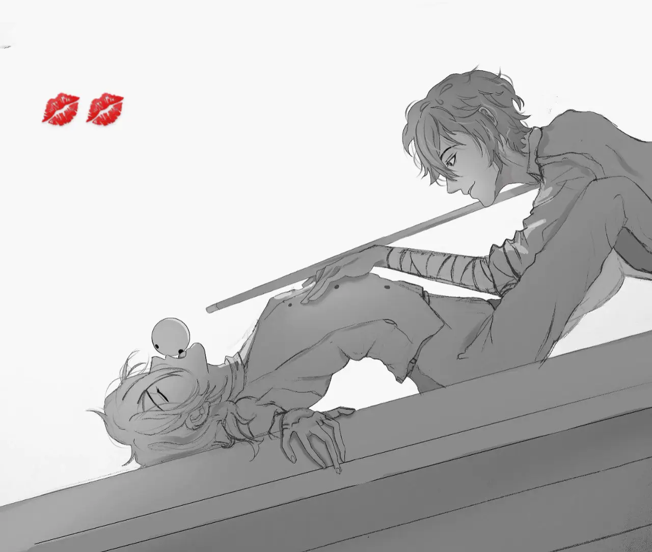 я тоже хочу в такой бильярд #переписка #soukoku #соукоку #соукоку #bsd #fip #dazai #chuuya 