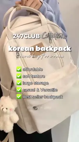 Korean Backpack for Women #apparelbrand #fashionclothing #forwomen #backpack #travelbag