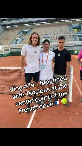 Most exciting hit of my life on the French open center court!🇫🇷🎾 #tennis #paris #rollandgarros #tennisplayer 