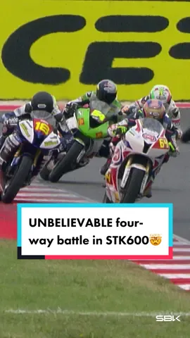 THAT battle 😮‍💨 Relive the EPIC last lap showdown at Misano  2015 #STK600 race 🤯   #EmiliaRomagnaWorldSBK🇮🇹 #WorldSBK #motorcycle #Motorsport #racing #sportsontiktok 