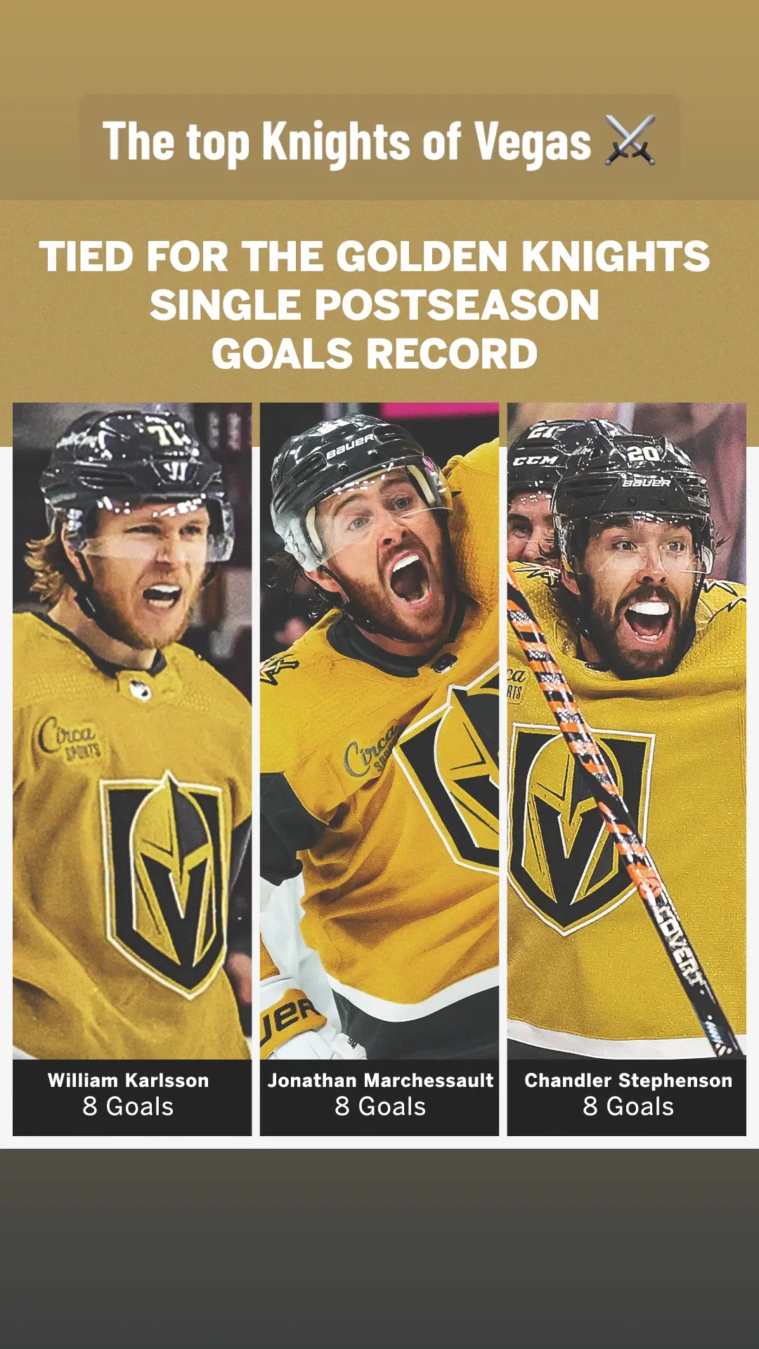 #Vegas will need help from these three to punch its ticket to the #StanleyCup Final ⚔️ #NHL #hockeytok #GoldenKnights 