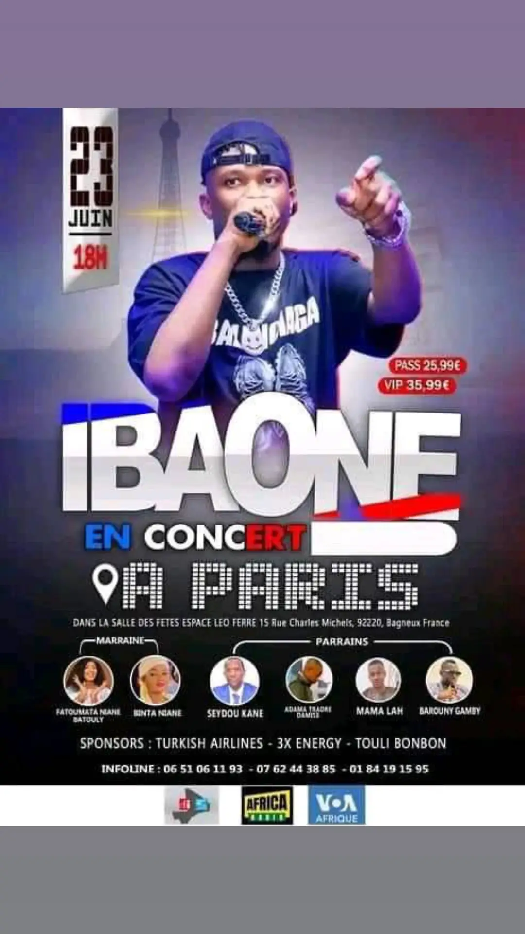 Rendez-vous -vous le 23 Juin 2023 DANS LA SALLE DES FETES ESPACE LEO FERRE 1S Rue Charles Michels, pour faire le show avec mon frère Iba One , l'un des dignes fils d'Afrique 👋🏽 c est le Mali qui gagne 💪💪💪 À ne rater sous aucun prétexte 🔥 Dieu est notre force 🔥@Binguini Bakhaga #pourtoi #tictocmali🇲🇱 #tictoccotedivoire🇨🇮 #tictocfrance🇨🇵