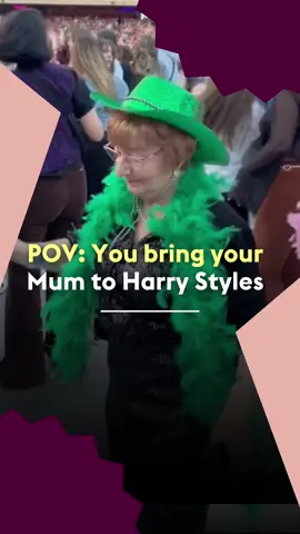 When your Mum joins the conga line at Harry Styles 😂👏 🎥Video by @carolanneohara on TikTok  #harrystyles #gig #congaline #dancing #harrystylesvideos #mum #funny 